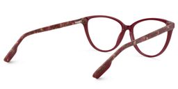 Chandra Cat Eye Dark Red Glasses5