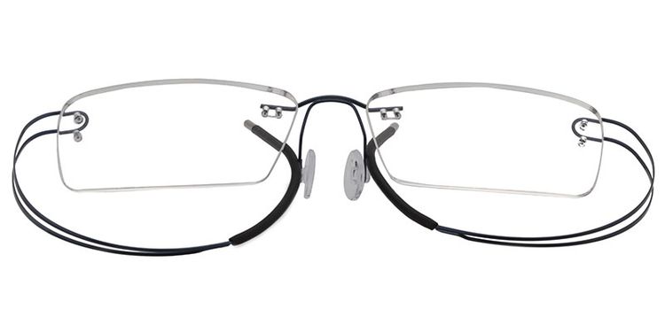 Skyler Rectangle Titanium Glasses 