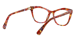 Alicia Cateye Red Pattern Glasses5