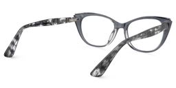 Charisse Cat Eye Gray Glasses5