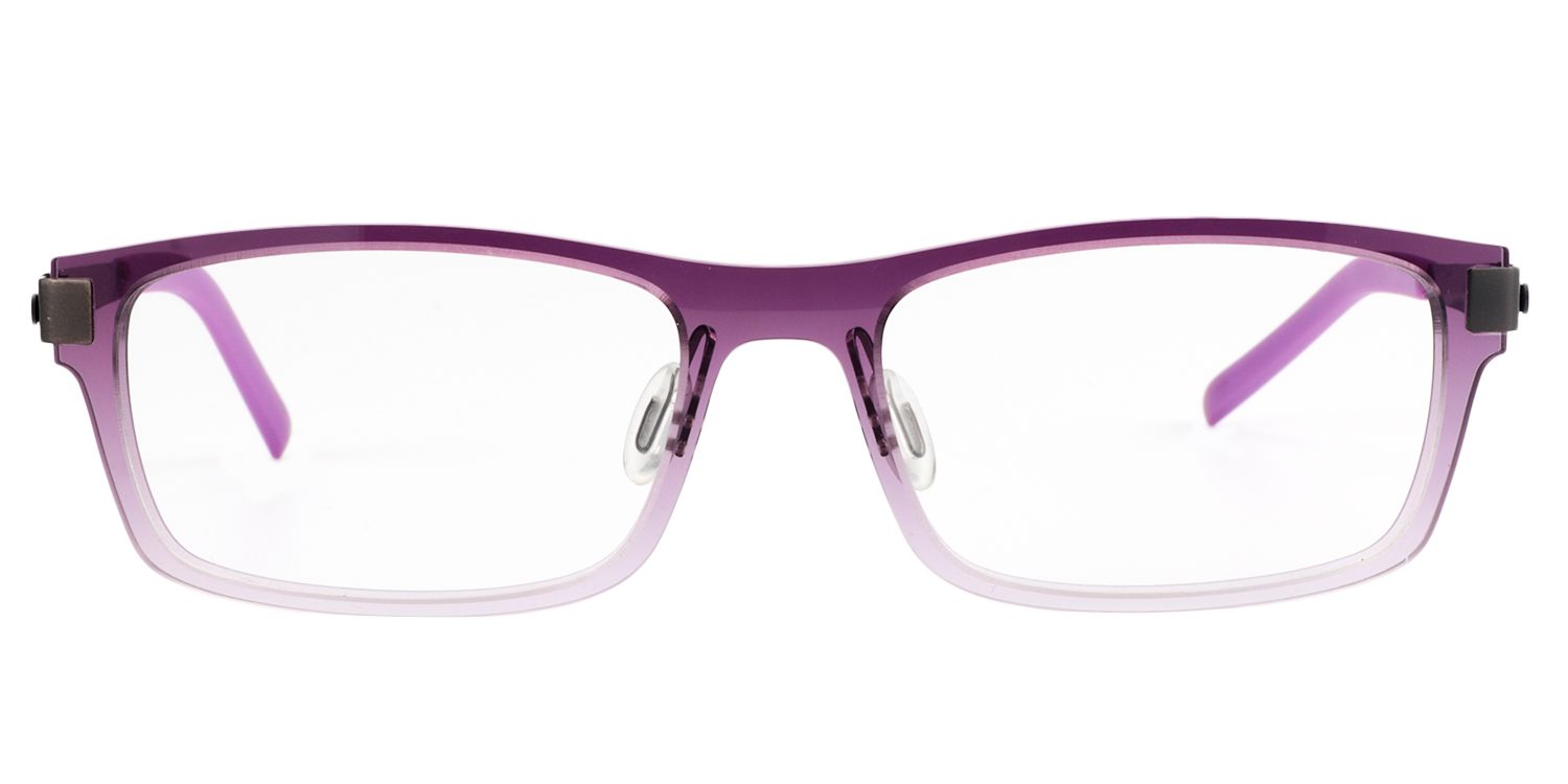 Rectangle Red-Pink Glasses | Zeelool Glasses0
