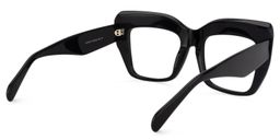 Charmaine Cat Eye Black Glasses5