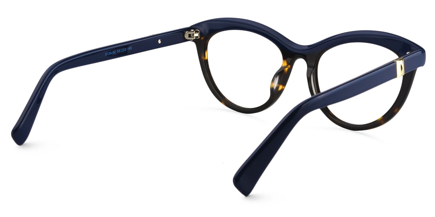 Cat Eye Blue Glasses | Zeelool Glasses5