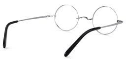 Chelsia Round Silver Glasses5