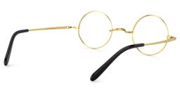 Chelsia Round Gold Glasses5