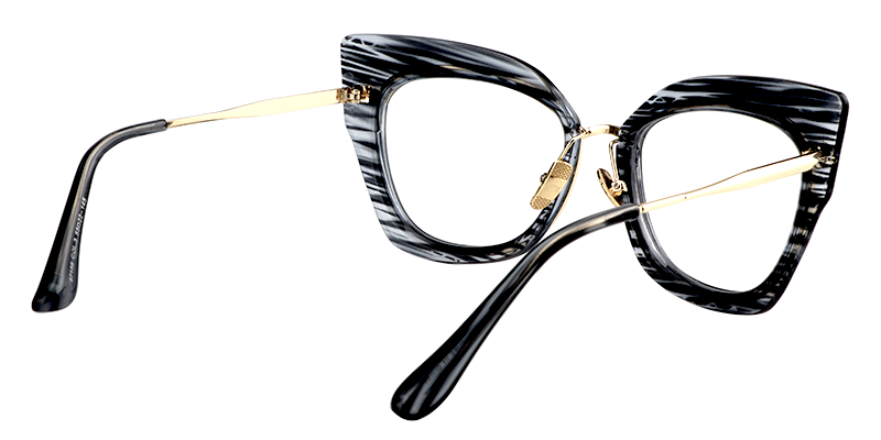 Cat Eye Gray Pattern Glasses 4