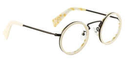 Bonnie Round Creamy Glasses3