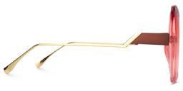 Clarissa Square Red Glasses3