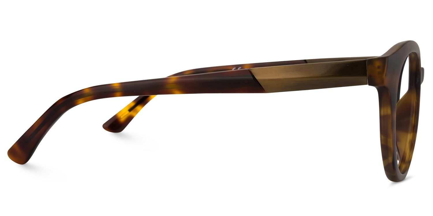 Round Yellow-Tortoise Glasses | Zeelool Glasses3