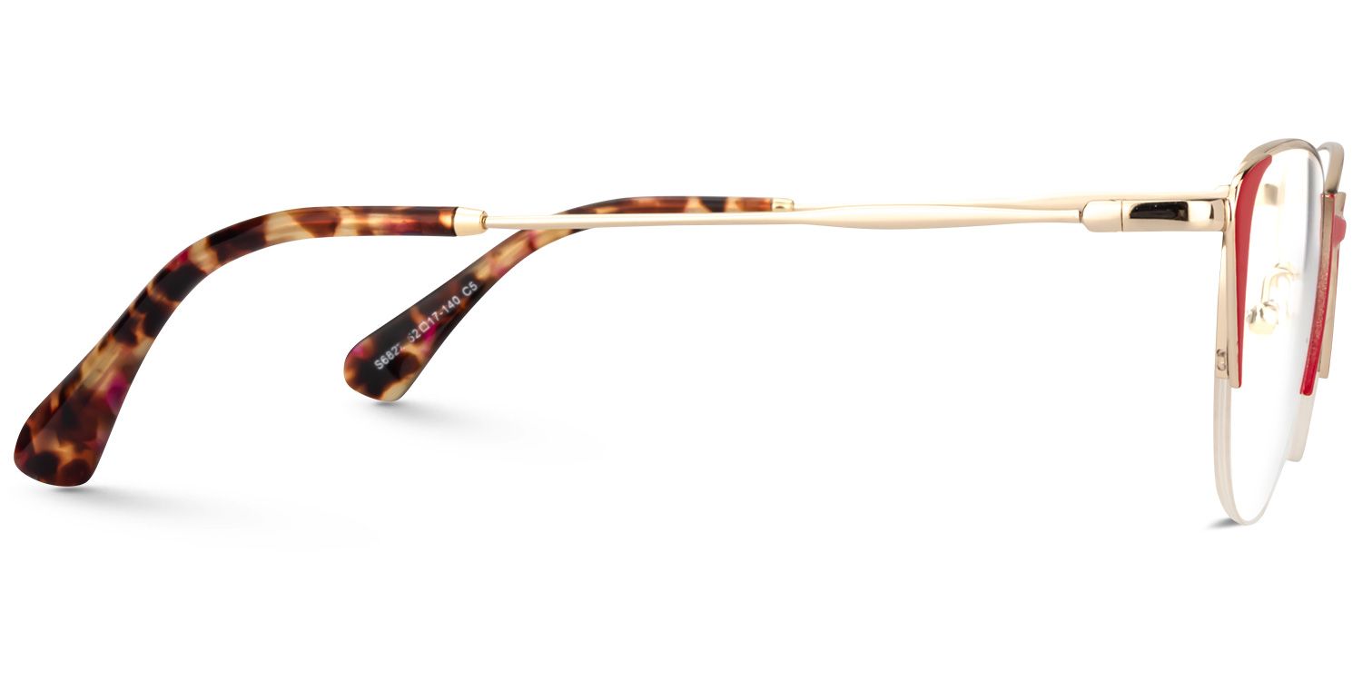 Cat Eye Red Glasses | Zeelool Glasses3