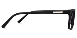 Daniel Rectangle Black Glasses3