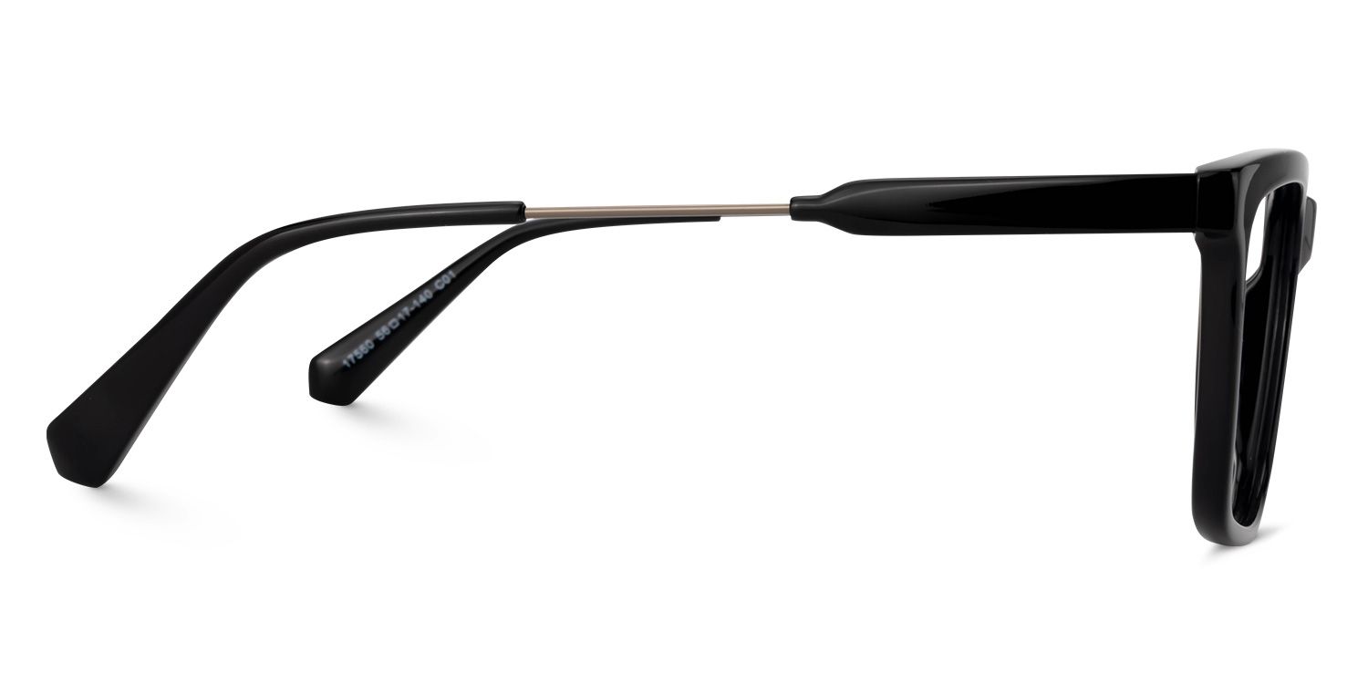 Rectangle Black Glasses | Zeelool Glasses3
