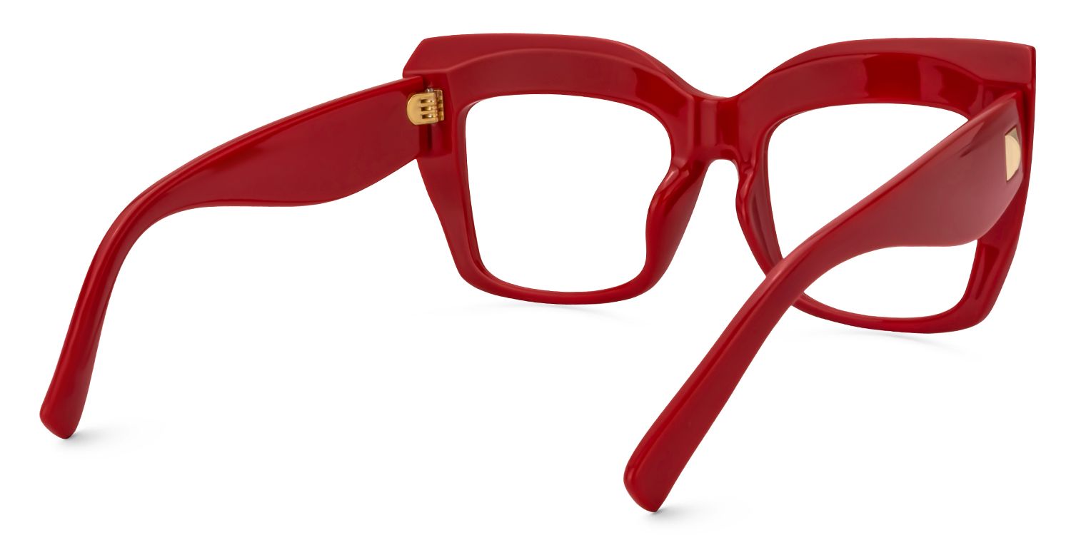Cat Eye Red Glasses | Zeelool Glasses4