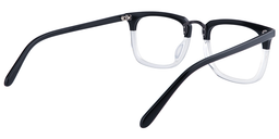 Earle Rectangle Black-Clear Glasses5
