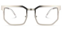 Barber Geometric Silver Glasses0