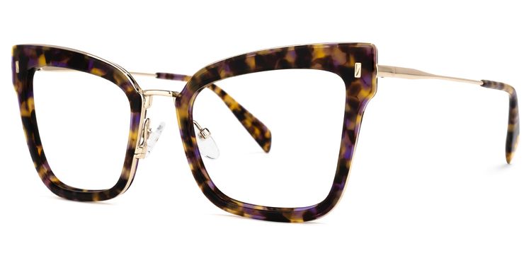 Tashawna Cateye Purple-Tortoise Glasses