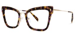 Tashawna Cateye Purple-Tortoise Glasses1
