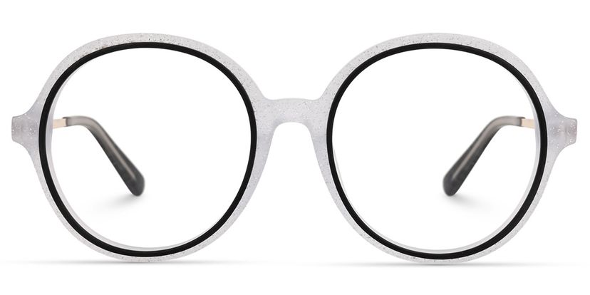 Tionna Round Gray Glasses
