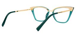Dionne Cateye Green Glasses2
