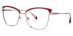 Myra Cateye Red Glasses1