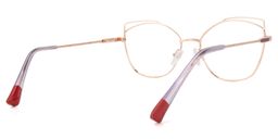 Shaina Geometric Red Glasses3