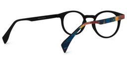 Street-Artist Round Blue-Red Glasses3