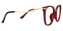 Toradger Cateye Red Glasses2