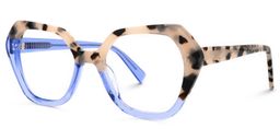 Sylvie Geometric light-Tortoise Glasses1