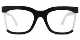Megeney Square Black Glasses0