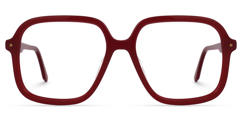 Caroline Square Red Glasses