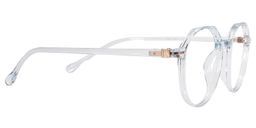 Lara Round White Glasses4