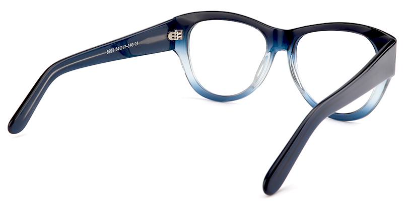 Round Dark Blue Glasses | Zeelool Eyeglass Frames5