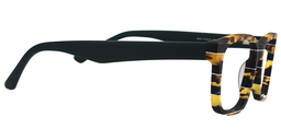 Alston Rectangle Gold Tortoise Glasses4