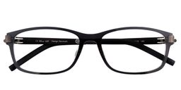 Hanny Rectangle Black Glasses1