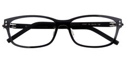 Talisa Rectangle Black Glasses1