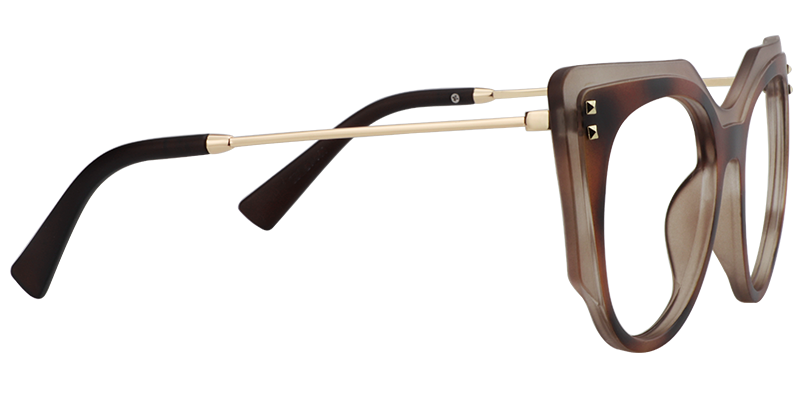 Cateye Burnt Umber Glasses | Zeelool Eyewears4