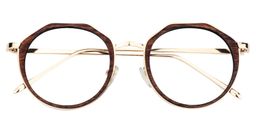 Belle Round Brown Glasses1