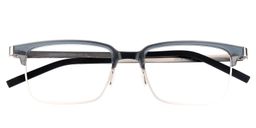 Alger Browline Black Glasses1