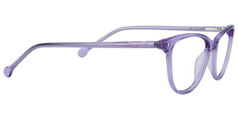 Oval Purple Glasses | Zeelool Eyeglass Frames4