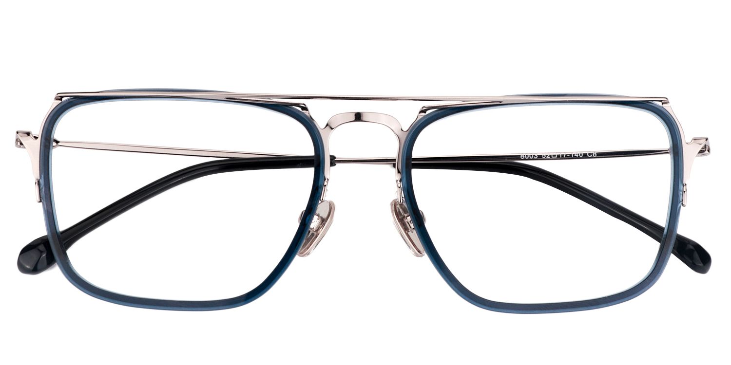 Aviator Dark Blue Glasses | Zeelool Glasses1