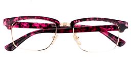 Antonio Rectangle Red/Pink Glasses1