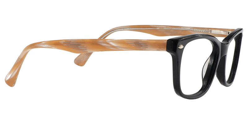 Rectangle Black Glasses | Zeelool Eyeglass Frames4