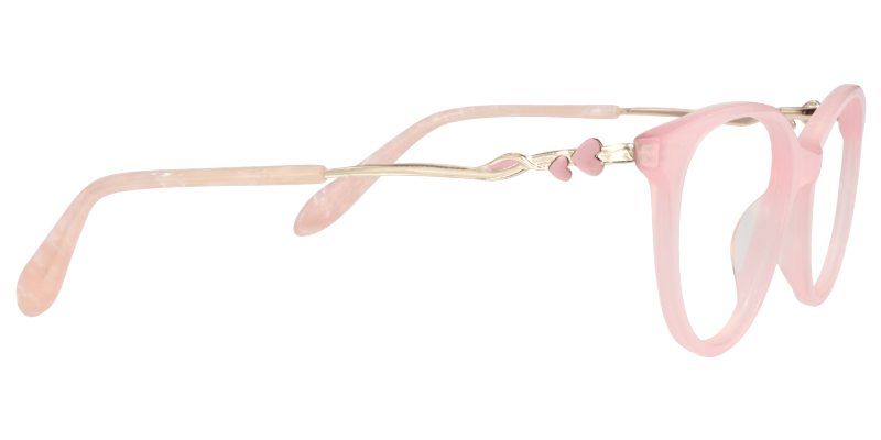 Oval Pink Glasses | Zeelool Eyewears Online4