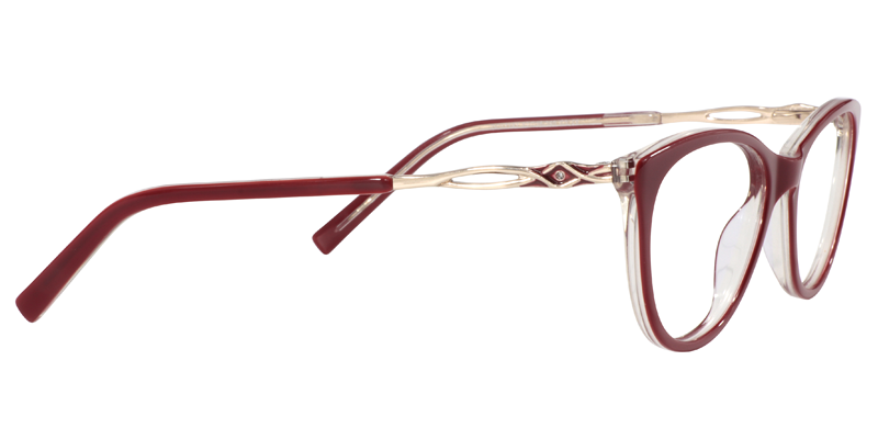 Cateye Red Glasses | Zeelool Eyeglasses Online4