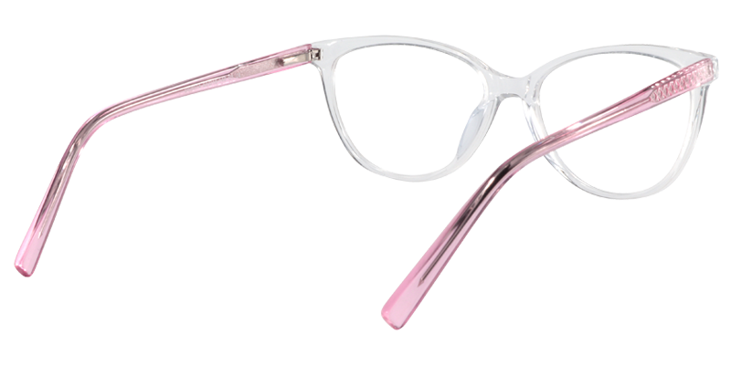 Oval Pink Glasses | Zeelool Eyeglass Frames5