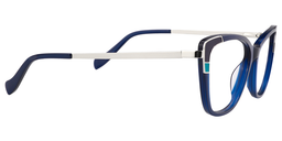 Queena Rectangle Dark Blue Glasses4