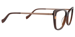 Queena Rectangle Burnt Umber Glasses4