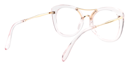 Olivia Aviator Transparent Pink Glasses5