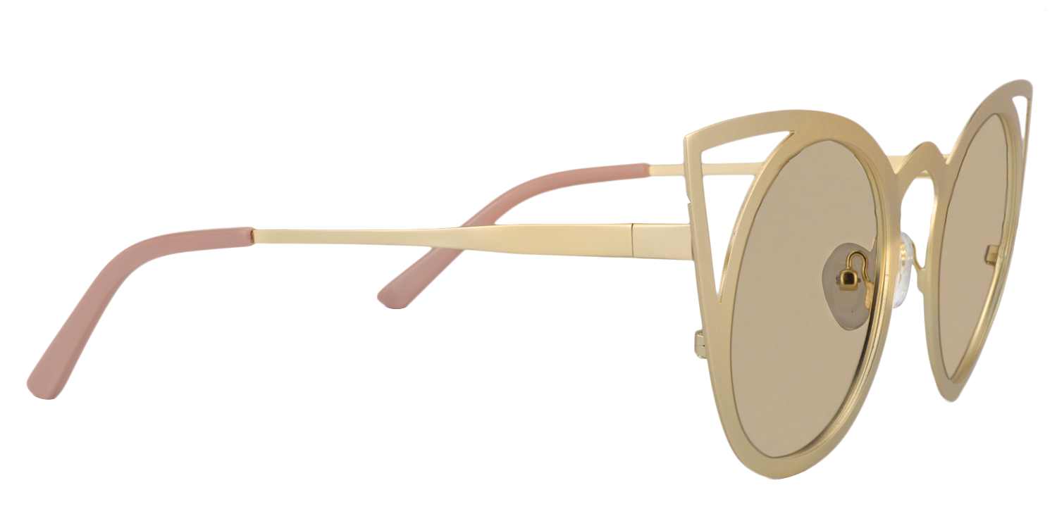 Cat-eye Gold Sunglasses | Zeelool Sunglasses4
