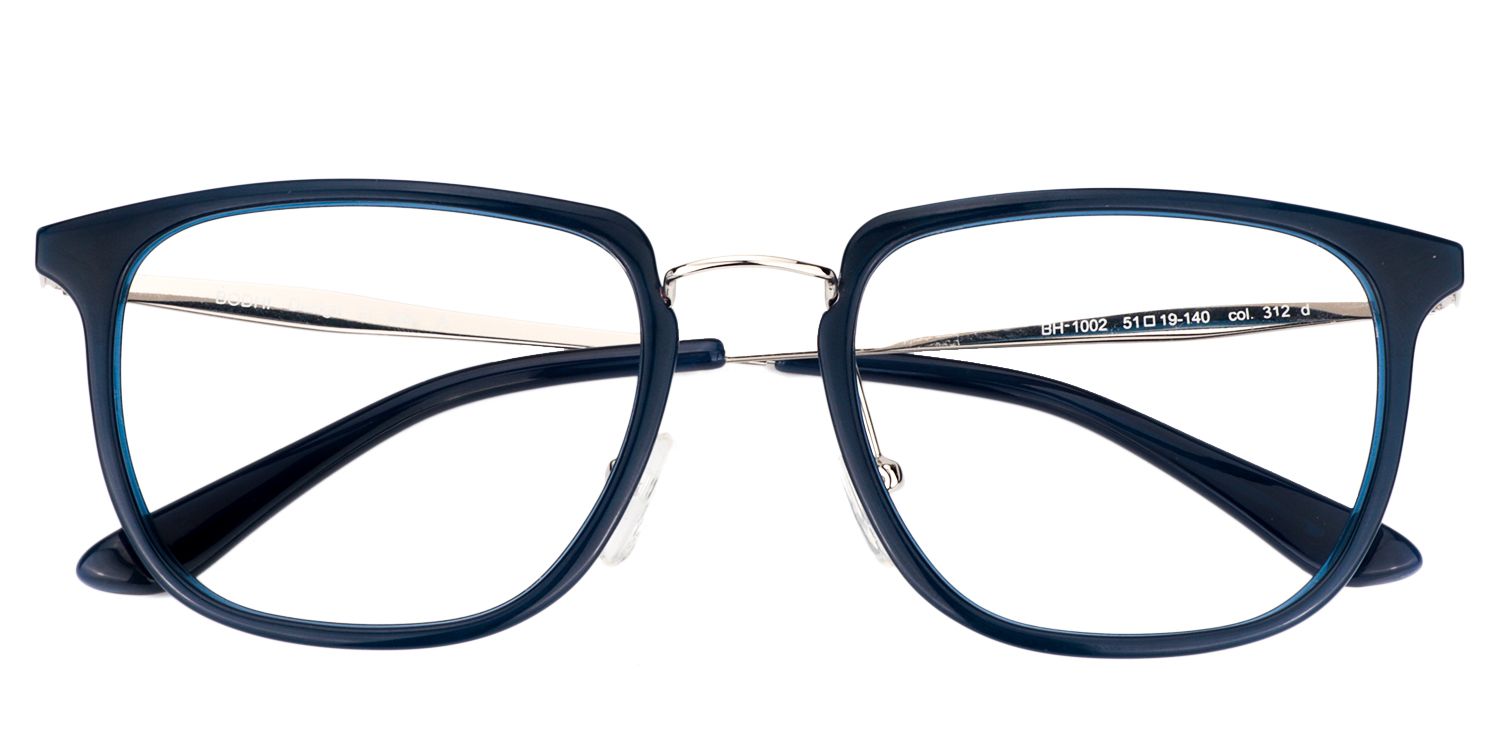Square Dark Blue Glasses | Zeelool Glasses1